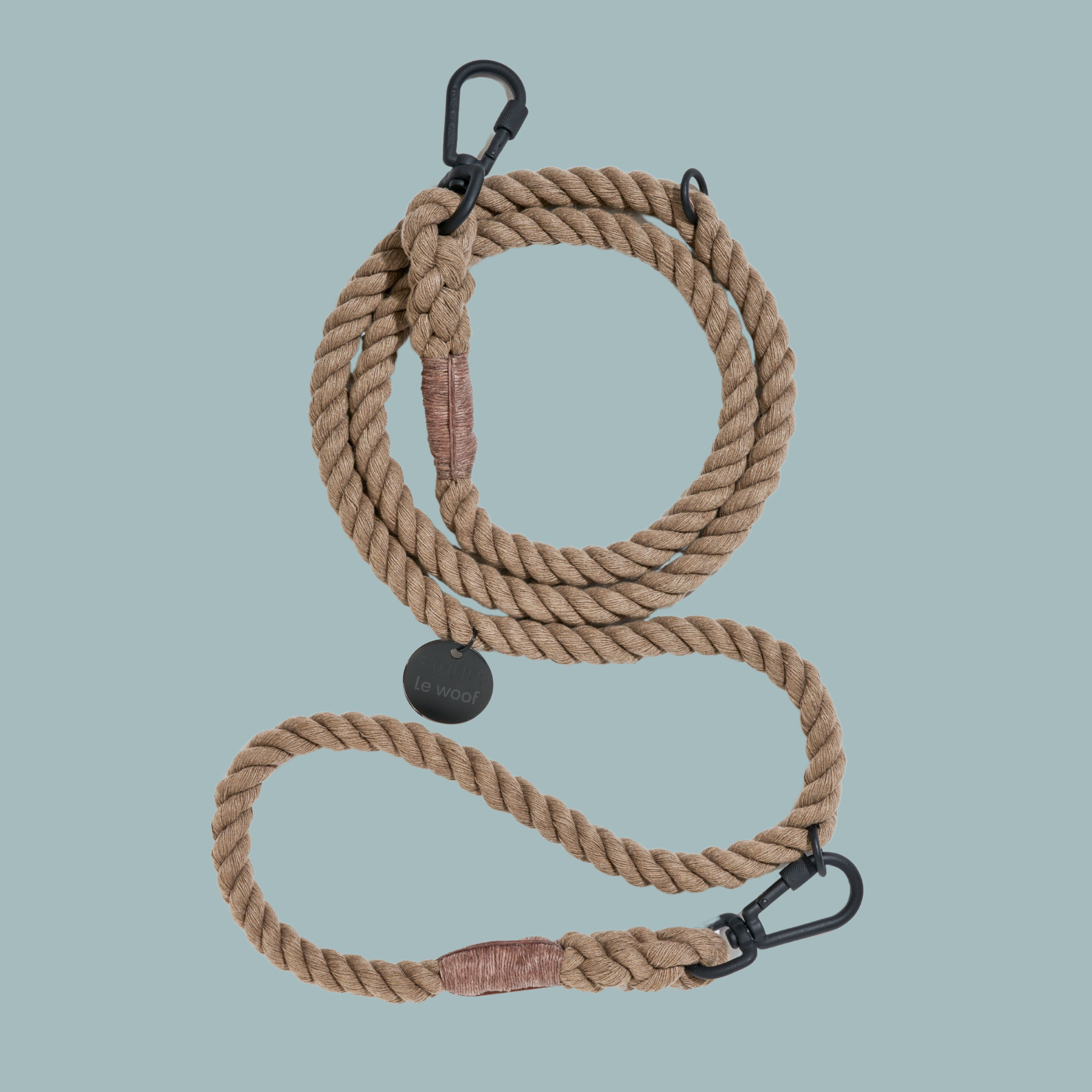 Le Woof x Found My Animal Rope Dog Leash Adjustable (Limited Edition Drop)